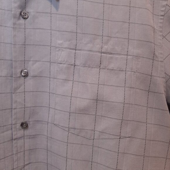 Vintage EMANUEL UNGARO Checkered Button Down Shirt Casual Short Sleeve - Picture 4 of 10